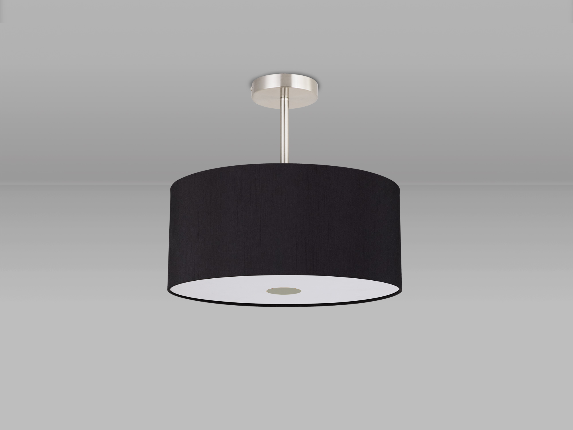 Baymont SN BL/GR Ceiling Lights Deco Semi Flush Fittings